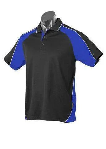 Aussie Pacific Panorama Men's Polo Shirt 1309 Casual Wear Aussie Pacific Black/Royal/White S